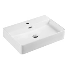 Vento Rectangular Wall Hung Ceramic Basin